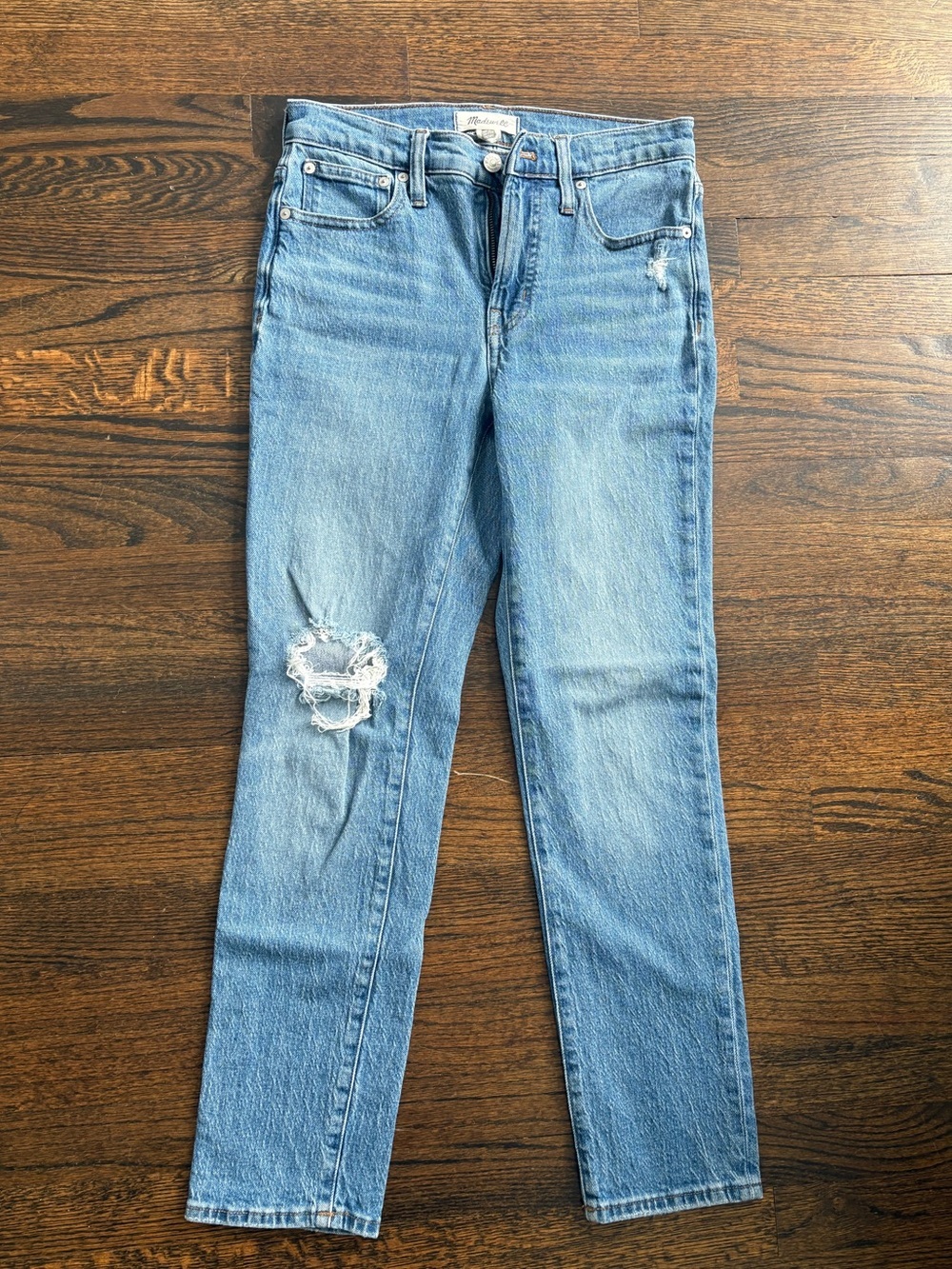 Madewell Mid Rise Perfect Vintage Jeans Distressed Size 25